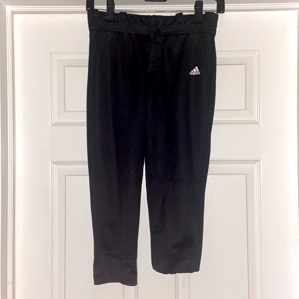 Pre-loved Adidas BLK/WHT Girl’s Softball Pants